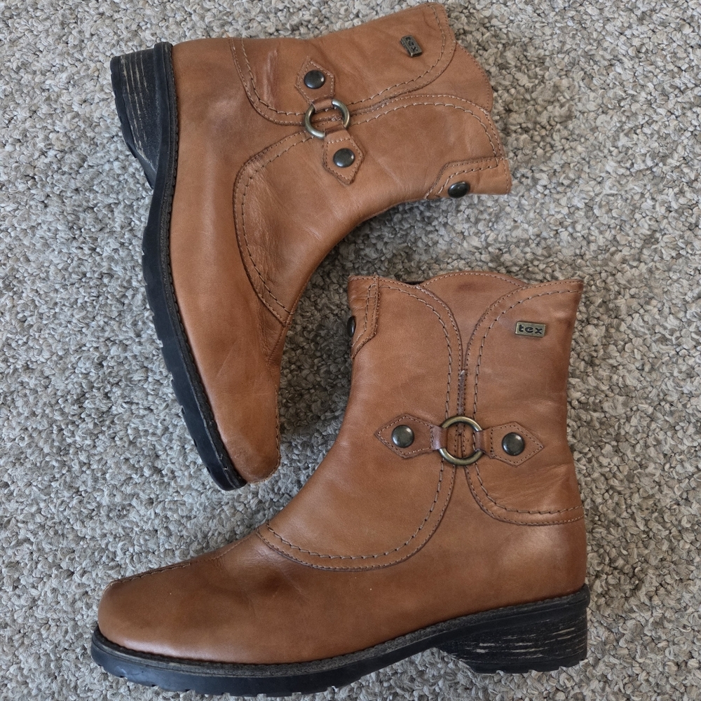 Remonte Dorndorf Tex Cognac Equestrian Booties WOOL LINED Womens Size‎ 37